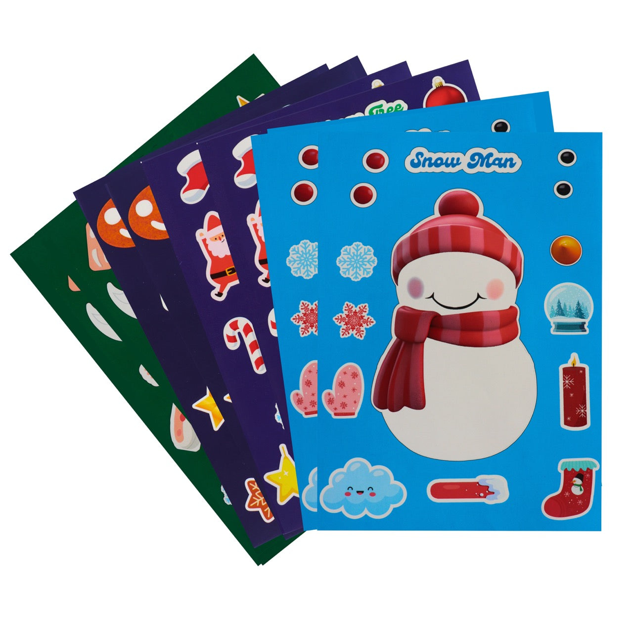 Christmas Retreat: Set of 8 Sheets with 100+ Christmas Stickers for Ages (3-99)