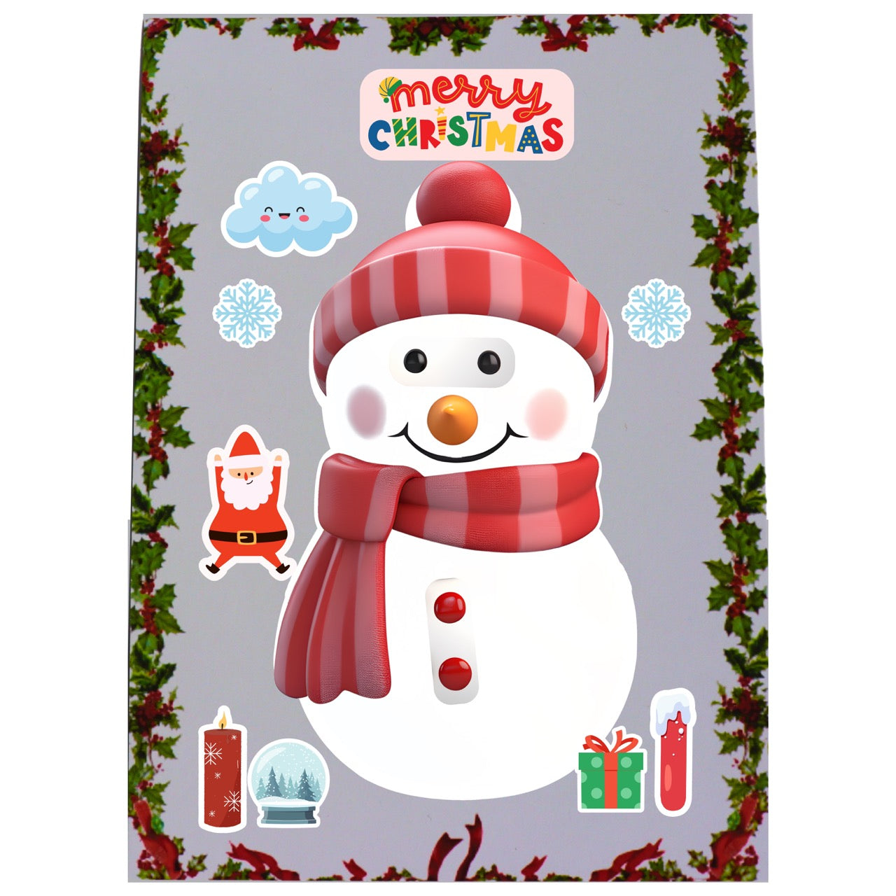 Christmas Retreat: Set of 8 Sheets with 100+ Christmas Stickers for Ages (3-99)