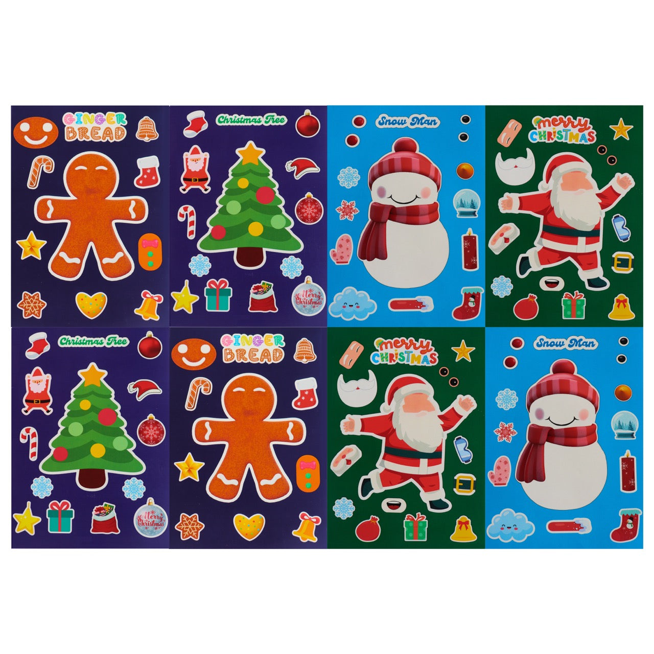 Christmas Retreat: Set of 8 Sheets with 100+ Christmas Stickers for Ages (3-99)