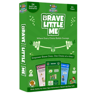 Brave Little Me – Safety and Body Awareness Flash Cards for Kids Ages 4+ | 24 Real-Life Scenarios by Genius Guppies